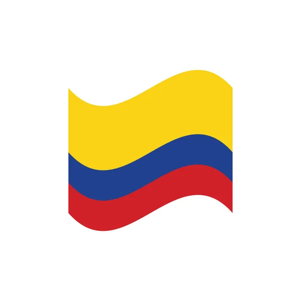 Vector ilustración de bandera de Colombia — Vector de stock