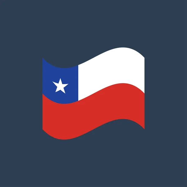 Illustration vectorielle du drapeau du Chili — Image vectorielle