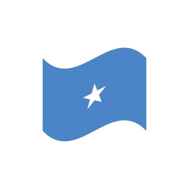 Somali bayrağının vektör illüstrasyonu