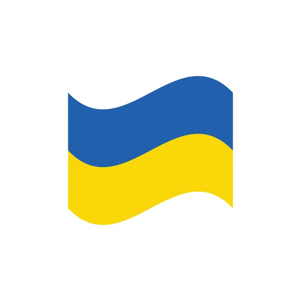 Vektor illustration av Ukraina flaggtecken symbol — Stock vektor