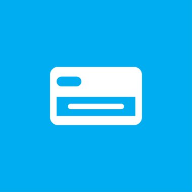 Web ve mobil için kredi kartı çizgisi simgesi