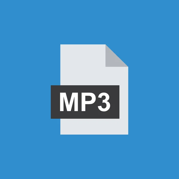 Εικονίδιο Mp3 για web και mobile — Διανυσματικό Αρχείο