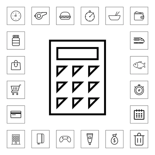 Web ve mobil için hesap makinesi simge