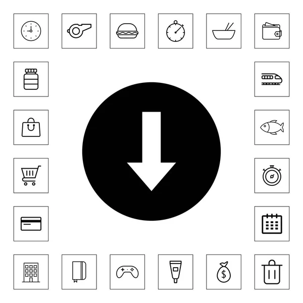 ウェブとモバイル用のアイコンをダウンロード — ストックベクタ
