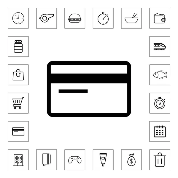 Web ve mobil için kredi kartı simge