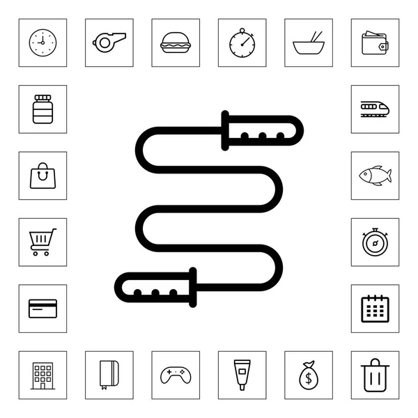 Springtouw Pictogram Voor Web Mobiel — Stockvector