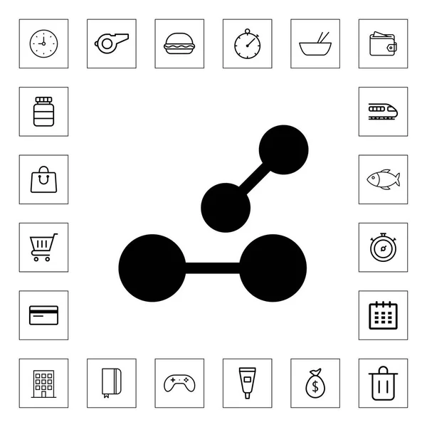 Dumbbell Icoon Voor Web Mobiel — Stockvector