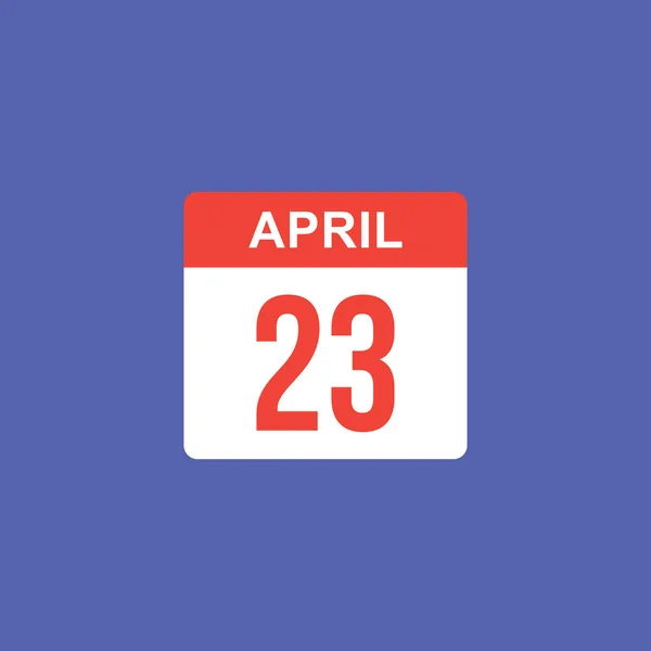 Kalender April Icon Illustration Isoliert Vektor Zeichen Symbol — Stockvektor