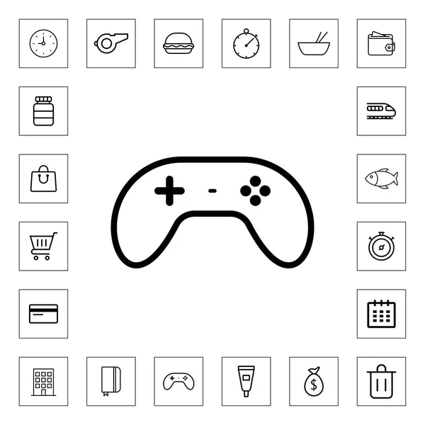 Joystick Outline Icon Web Mobile — Stock Vector