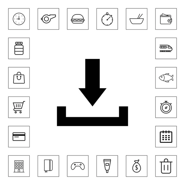 모바일 다운로드 아이콘 — 스톡 벡터