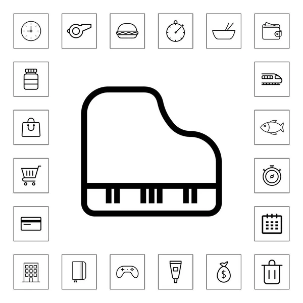 Icono Piano Ilustración Símbolo Signo Vectorial Aislado — Archivo Imágenes Vectoriales