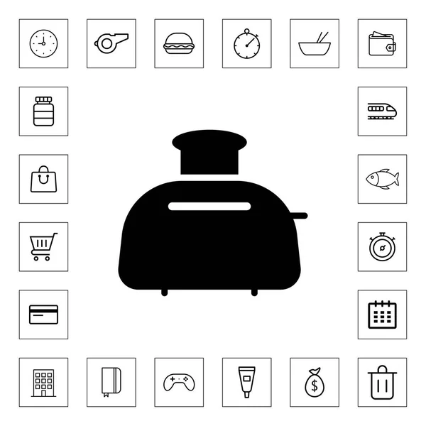 Toaster Icon Web Mobile — Stock Vector