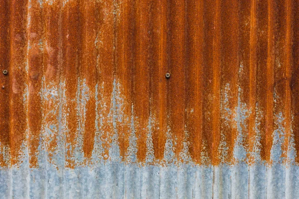 Ржавый фон из гофрированного железа с высоким разрешением — стоковое фото