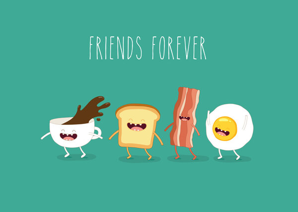 funny breakfast food