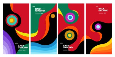 Sancak vektörü arkaplan renkli illüstrasyon 2020