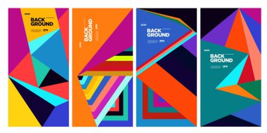 Sancak vektörü arkaplan renkli illüstrasyon 2020