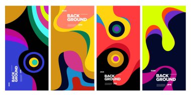 Sancak vektörü arkaplan renkli illüstrasyon 2020