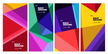 2020 arkaplan afişi renkli kart illüstrasyonu 2020