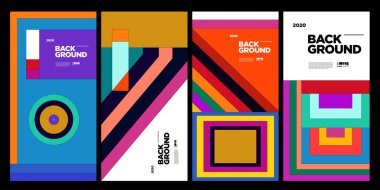 2020 arkaplan afişi renkli kart illüstrasyonu 2020