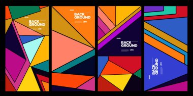 2020 arkaplan afişi renkli kart illüstrasyonu 2020