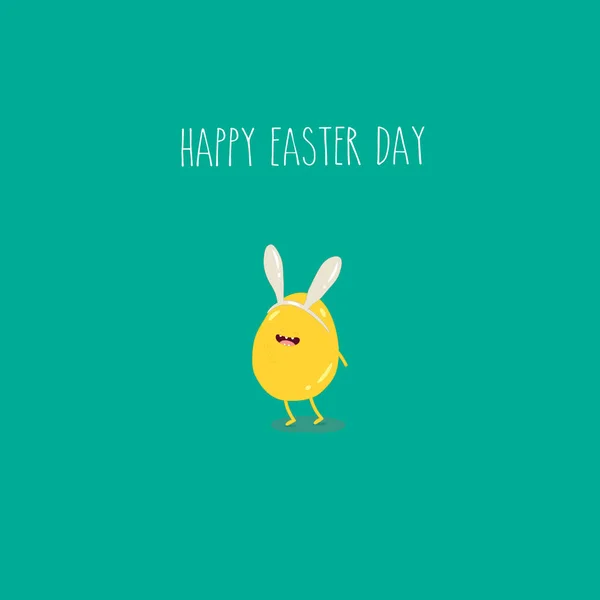 Feliz Vetor Desenhos Animados Easter Egg —  Vetores de Stock