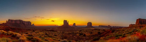 Panorámico Hermoso Amanecer Monument National Park Utah — Foto de Stock