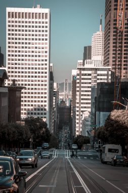 San Francisco, Kaliforniya, ABD - Ağustos 2019 Filbert Caddesi 'nin Ayrıntıları ,