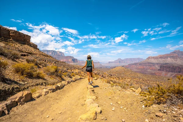 Trekking Mujeres Parque Nacional Del Gran Cañón Arizona Estados Unidos — Foto de Stock