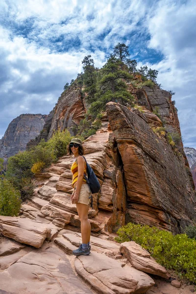 Nézi Festői Panoráma Zion Nemzeti Park Utah Egyesült Államok — Stock Fotó