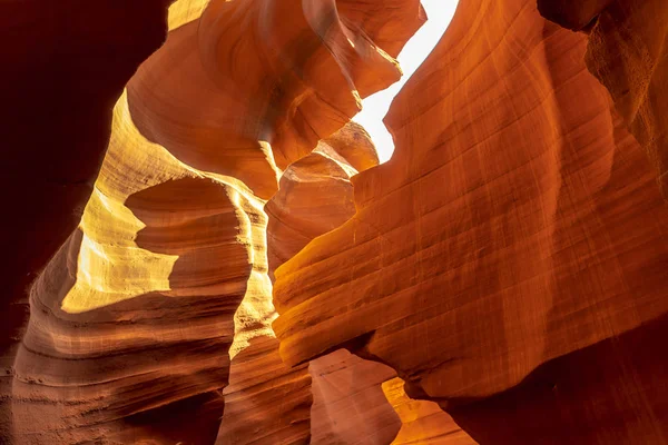 Sekoita Oranssi Punainen Kuvioita Käyrä Ala Antelope Arizona Viitteet — kuvapankkivalokuva