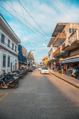 Tela, Honduras - Ocak 2020: Tela kıyılarının kenti