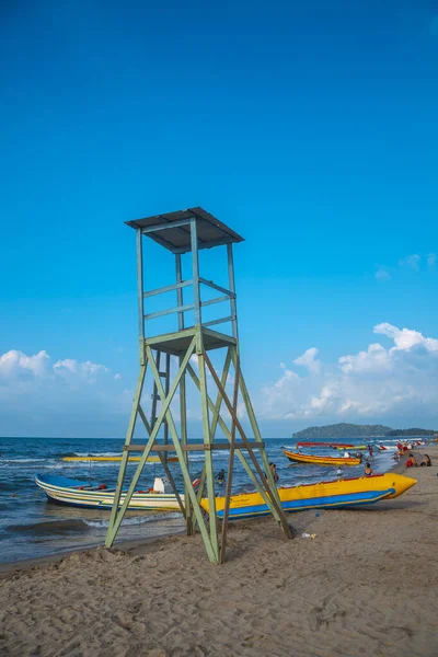 Tela Honduras Gennaio 2020 Posto Sorveglianza Della Spiaggia Tela Nel — Foto Stock