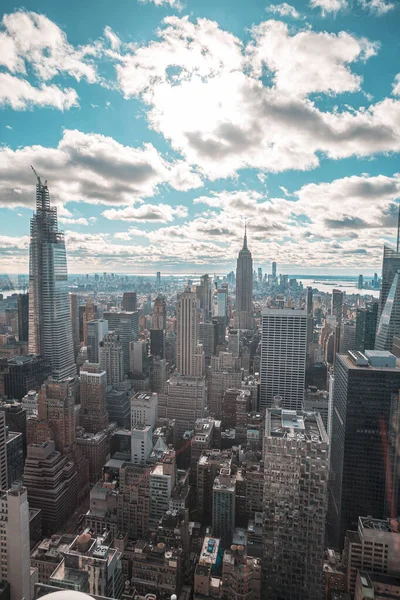 Geweldig Uitzicht New York City Skyline Manhattan — Stockfoto