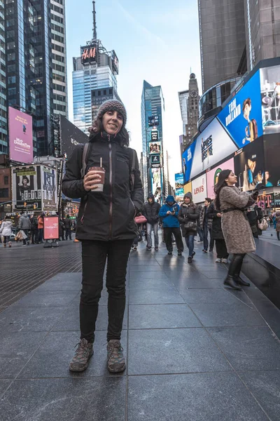 New York Amerikai Egyesült Államok 2020 Január Híres Times Square — Stock Fotó