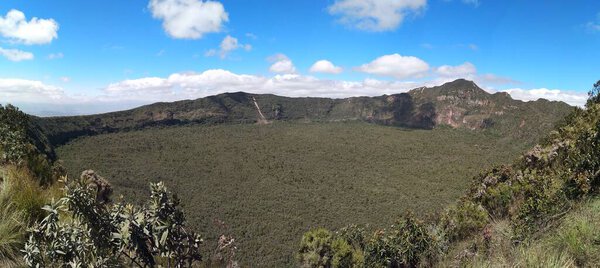 Naivasha Oloonongot Crater in Naivasha Hells Gate National park near  Lake Naivasha in Kenya
