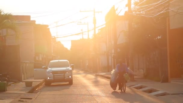 Tela Honduras Styczeń 2020 Piękny Zachód Słońca Wybrzeżu Teli — Wideo stockowe