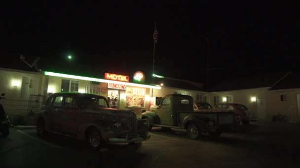 Barstow Califórnia Estados Unidos Agosto 2019 Route Motel Belo Motel — Vídeo de Stock