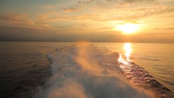 Схід Сонця Морі Драматичне Небо — стокове відео