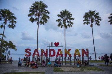Malezya, Borneo Adası - 2018 Baharı: Sandakan Sahili