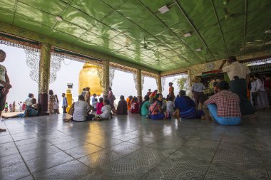 Bagan, Myanmar - 2018 Baharı: Antik Bagan Tapınağı, Myanmar