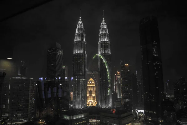 Petronas Tvillingtorn Tvillingskyskrapor Kuala Lumpur Malaysia — Stockfoto
