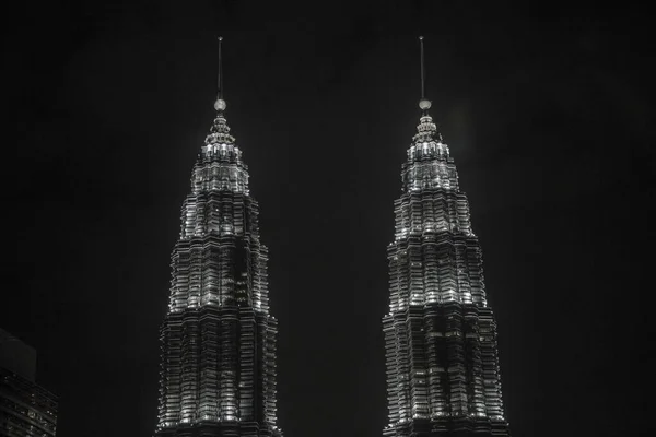 Petronas Tvillingtorn Tvillingskyskrapor Kuala Lumpur Malaysia — Stockfoto