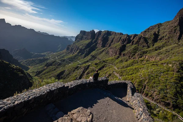 Vista Las Montañas Cerca Del Pueblo Masca Isla Tenerife — Foto de Stock
