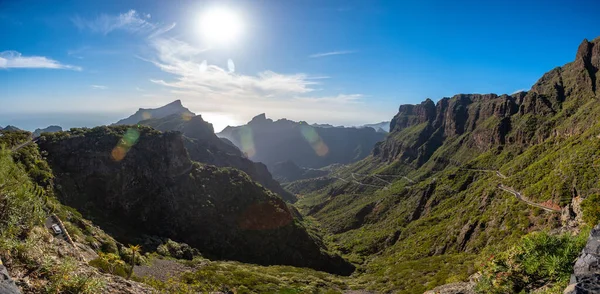 Vista Las Montañas Cerca Del Pueblo Masca Isla Tenerife — Foto de Stock