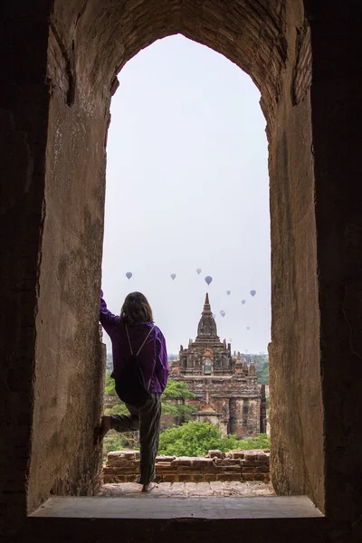 Bagan Myanmar Kevät 2018 Baganin Muinainen Temppeli Myanmar — kuvapankkivalokuva