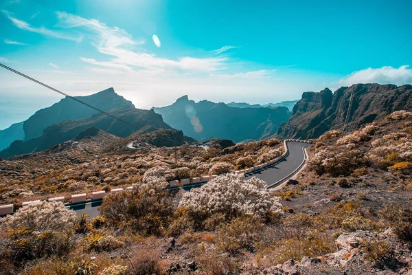 Vista Las Montañas Cerca Del Pueblo Masca Isla Tenerife — Foto de Stock