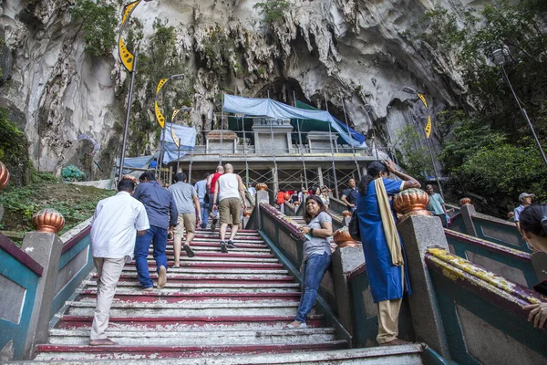 Kuala Lumpur Malajsie Březen 2018 Interiér Chrámu Jeskyní Batu — Stock fotografie