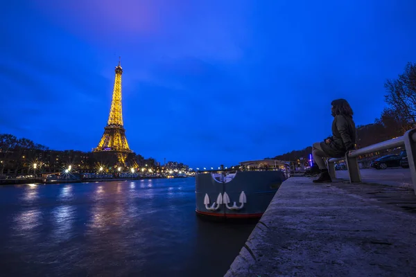 Paris Frankrike Desember 2018 Paris Eiffeltårn Frankrike – stockfoto