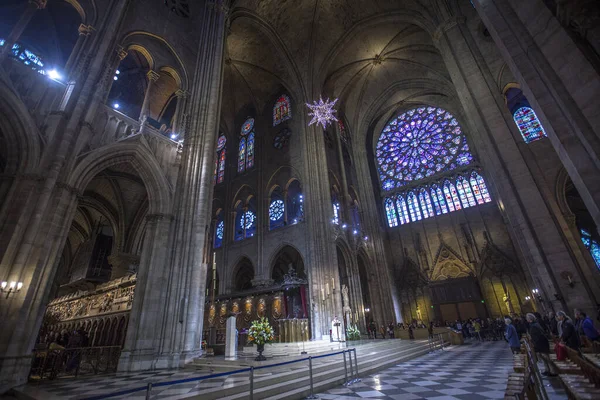 Parigi Francia Dicembre 2018 Notre Dame Pochi Mesi Prima Dell — Foto Stock