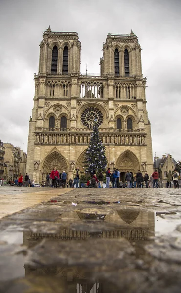 法国巴黎 2018年12月6日 圣母院起火前几个月 — 图库照片